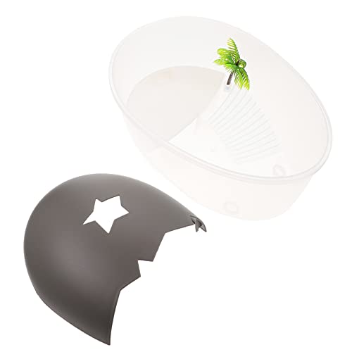 BESTonZON Schildkröten-Terrasse Fütterung Schildkrötengehege Terrarium groß Stand Turtle Habitat Accessoires Turtle Panzerzubehör Schildkrötenpanzer der Backenfläche pp Grey BESTonZON Schildkröten-Terrasse Fütterung Schildkrötengehege Terrarium groß Stand Turtle Habitat Accessoires Turtle Panzerzubehör Schildkrötenpanzer der Backenfläche pp Grey von BESTonZON
