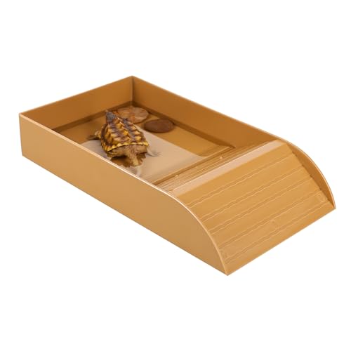 BESTonZON Schildkrötenbadewanne Reptilien Wassernapf Schildkröten Sonnenplattform Schildkrötenbad Schildkröten Wassernapf Reptilien Wassernapf Schüssel Schildkröten Wassernapf von BESTonZON
