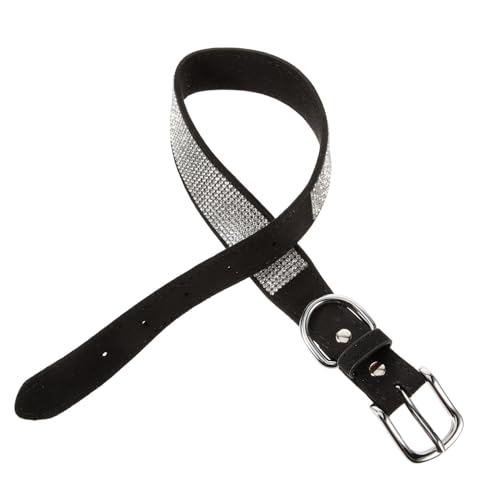 BESTonZON Schwarzes Haustier Hundehalsband mit Strass Schleife Verstellbar Weiches Stoffmaterial Komfortable Halskette für Hunde und Katzen XL Modisches Accessoire Langlebig und Schonend BESTonZON Schwarzes Haustier Hundehalsband mit Strass Schleife Verstellbar Weiches Stoffmaterial Komfortable Halskette für Hunde und Katzen XL Modisches Accessoire Langlebig und Schonend von BESTonZON
