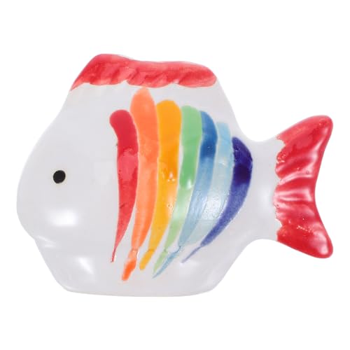 BESTonZON Schwimmender Keramikfisch: Goldfisch-Koi-Fischfigur, Tank-Dekoration, Unterwasser, realistische künstliche Haustierdekoration für Gartenteich, Aquarium-Dekoration von BESTonZON