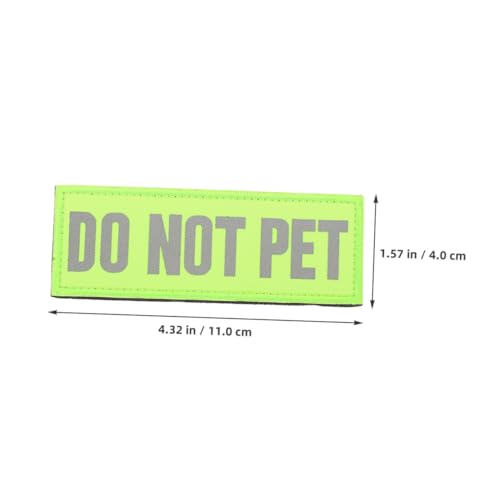 BESTonZON Service Hund Patch mit Reflektierendem Design Professionelles Trainingszubehör aus Strapazierfähigem Nylon Sicher Haftend für Geschirr Weste Halsband und Leine Erhöhte von BESTonZON