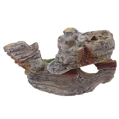 BESTonZON Simulation Schildkröten Sonnenbad Plattform Terrarium Dekoration Vielseitige Kletterrampe und Ruheplatz für Wasserschildkröten und Reptilien Einfach zu Reinigen Natürlicher Felsen von BESTonZON
