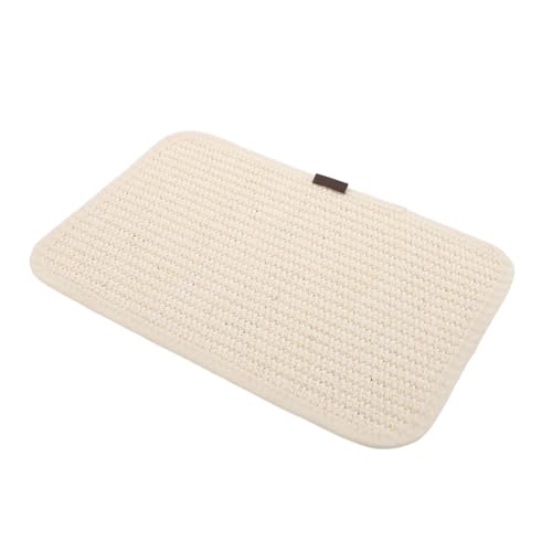 BESTonZON Sisal Katzen Griff Katzenkratzabdeckung Kratzschutz für Katzen Kratzmatten für kratzbrett für Scratching Pads for Indoor Cats Sisalmatte Beige von BESTonZON