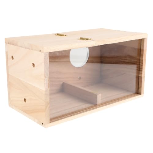 BESTonZON Sittich-Zuchtkasten – Vogel-Holzhaus, Nistkasten für Unzertrennliche, Paarungskasten, Vogelbedarf für Nymphensittiche, Finken, Kanarienvögel, Wellensittiche, Voliere von BESTonZON