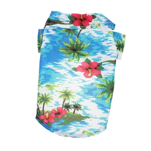 BESTonZON Sommershirt für Haustiere Cool Hemd klein Hundeanzug windhund Kleidung sommeroutfit Dog Costume hundekleider Hundebluse Atmungsaktive Haustier-Shirts Sommer-Welpen-Shirt Polyester von BESTonZON
