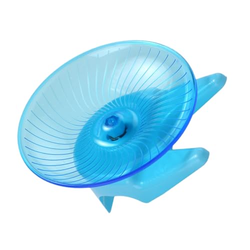 BESTonZON Spinning Wheel mit Stabiler Basis Fitness für Hamster Zwerghamster und Igel Sanftem Blau von BESTonZON