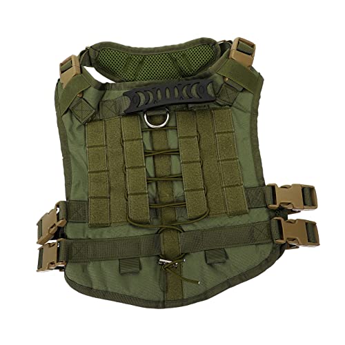 BESTonZON Taktisches Hundegeschirr Für Deutsche Schäferhunde Atmungsaktives Und Langlebiges Oxford Material Militärgrün Für Outdoor Aktivitäten von BESTonZON