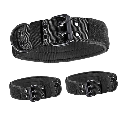 BESTonZON Taktisches Nylon Hundehalsband mit Verstellbarem Metallverschluss für Kleine und Mittelgroße Haustierhalsband für Sicheren von BESTonZON