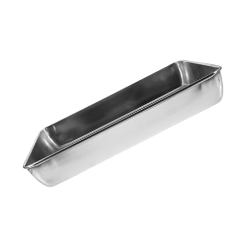 BESTonZON Metall Vogelbad Für Käfig Edelstahltablett Reinigungsbecken Aus Metall Kleine Vogelbadewanne Duschbecken Für Vögel Vogelfledermauswanne Taubenbadewanne von BESTonZON