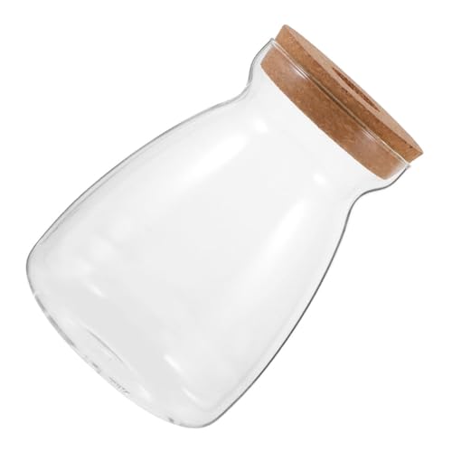 BESTonZON Terrarium Glasvase Mit Korkstopfen Hydroponische Pflanzenbehälter Für Desktop Dekoration Zur Pflanzenvermehrung Für Naturlandschaften Exquisite von BESTonZON