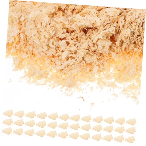 BESTonZON Hamsterstreuspäne Aus Holz Für Kleintiere Kaninchenkäfigpolsterung Weiße Streu Für Rennmäuse Ratten Schlangen Und Hühnerställe von BESTonZON