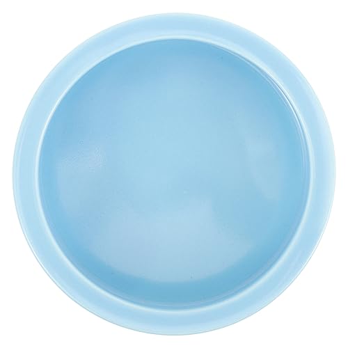 BESTonZON Tränke Fütterung Huhn Schüssel Wasserfutterhalter für Hühner Vogel Wasserschale Hähnchen Futternapf Keramikschale für Geflügelfutter Vogelfütterer Sky-Blue von BESTonZON