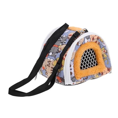 BESTonZON Tragbare Haustier Tragetasche mit Tiermotiv Vielseitiger Hamster Meerschweinchen Rucksack Atmungsaktiv Robust für Ausflüge und Outdoor begleitung Kleiner Nager BESTonZON Tragbare Haustier Tragetasche mit Tiermotiv Vielseitiger Hamster Meerschweinchen Rucksack Atmungsaktiv Robust für Ausflüge und Outdoor begleitung Kleiner Nager von BESTonZON
