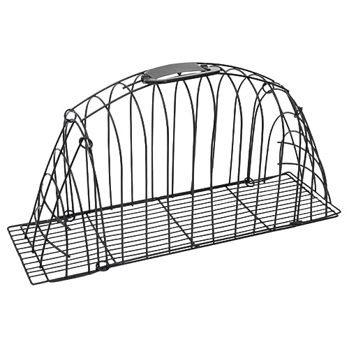 BESTonZON Tragbarer Katzen Badekäfig aus Metall Katzenpflege und Duschkäfig Schwarz für Sicheres Waschen und von Haustieren von BESTonZON