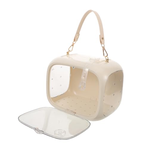 BESTonZON Tragbarer Papageien Transportkäfig mit Transparenter Belüfteter Bauweise Ultraleichtem Design und Sicherem Verschluss Mobiler Vogelkäfig für Ausflüge Reisen und Outdoor Nutzung von BESTonZON