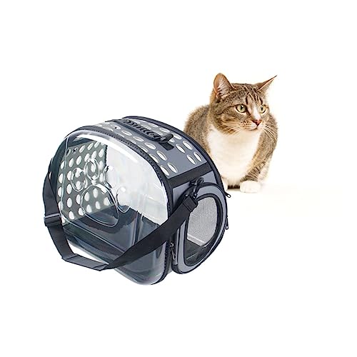BESTonZON Tragetasche für Katzen und Hunde Transparente Pet Carrier für Reisen und Outdoor Aktivitäten Groß Bequem Atmungsaktiv Verstellbare Riemen für Sightseeing und Camping BESTonZON Tragetasche für Katzen und Hunde Transparente Pet Carrier für Reisen und Outdoor Aktivitäten Groß Bequem Atmungsaktiv Verstellbare Riemen für Sightseeing und Camping von BESTonZON