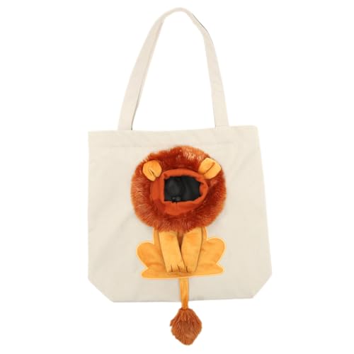 BESTonZON Tragetasche für Katzen und Kleine Hunde Tiermuster Design aus Robustem Canvas mit Sicherem Einzelschultergurt und Atmungsaktivem Material für Bequemen Transport im Freien Leicht von BESTonZON