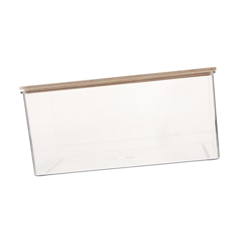 BESTonZON Transparente Hamsterbadewanne Für Chinchillas Und Meerschweinchen Sandbad Box Mit Gelbem Deckel Für Kleine Haustiere Pflegeleicht Und Langlebig von BESTonZON