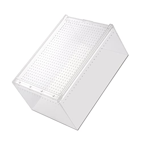 BESTonZON Transparenter Reptilienkäfig Multifunktionaler Schlangenkäfig für Grillen Spinnen Geckos Frösche Leicht zu Reinigen Belüftet für Zuchtbedarf BESTonZON Transparenter Reptilienkäfig Multifunktionaler Schlangenkäfig für Grillen Spinnen Geckos Frösche Leicht zu Reinigen Belüftet für Zuchtbedarf von BESTonZON