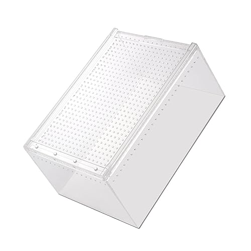 BESTonZON Transparente Reptilienbox mit Wasserabweiser Züchterbox für Schlangen Frösche Spinnen für Terrarien und Haustierhaltung BESTonZON Transparente Reptilienbox mit Wasserabweiser Züchterbox für Schlangen Frösche Spinnen für Terrarien und Haustierhaltung von BESTonZON