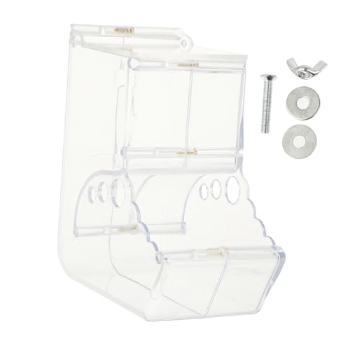 BESTonZON Transparenter Hamsterfutterspender Automatischer Futterhalter für Kleintiere zu Reinigen Rutschfester Ungiftiges für Hamsterfutterversorgung BESTonZON Transparenter Hamsterfutterspender Automatischer Futterhalter für Kleintiere zu Reinigen Rutschfester Ungiftiges für Hamsterfutterversorgung von BESTonZON