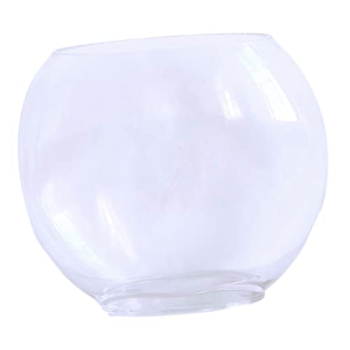 BESTonZON Transparenter Ovaler Glasfischbehälter für Haushalt Multifunktionales Mini Aquarium Dekoratives Zuchtbecken für Goldfische Geeignet als Wohn und Bürodekoration BESTonZON Transparenter Ovaler Glasfischbehälter für Haushalt Multifunktionales Mini Aquarium Dekoratives Zuchtbecken für Goldfische Geeignet als Wohn und Bürodekoration von BESTonZON