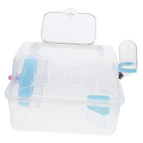 BESTonZON Transparenter Tragbarer Hamster Käfig aus Sicherer Outdoor Kleintierbehälter Leicht zu Reinigen Stilvoller Hamster Transportkäfig für Meerschweinchen und Kleine Nager BESTonZON Transparenter Tragbarer Hamster Käfig aus Sicherer Outdoor Kleintierbehälter Leicht zu Reinigen Stilvoller Hamster Transportkäfig für Meerschweinchen und Kleine Nager von BESTonZON