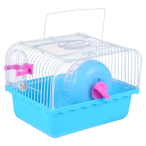 BESTonZON Transparenter Tragbarer Hamsterkäfig mit Auslaufsicherer Trinkflasche Stabiles Haustiernest und Handlicher Transportkorb für Meerschweinchen und Zwerghamster Unterwegs BESTonZON Transparenter Tragbarer Hamsterkäfig mit Auslaufsicherer Trinkflasche Stabiles Haustiernest und Handlicher Transportkorb für Meerschweinchen und Zwerghamster Unterwegs von BESTonZON