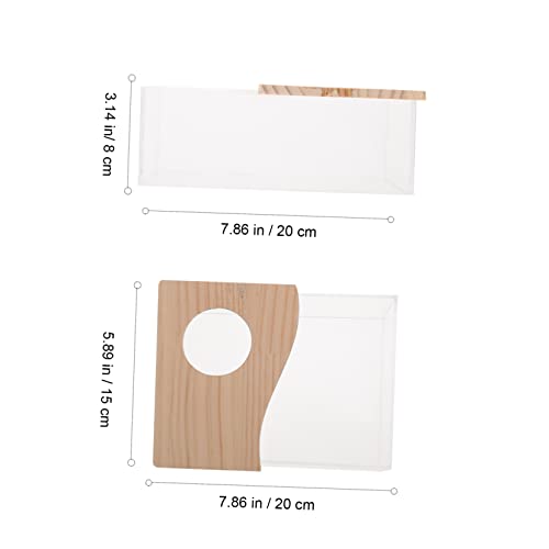 BESTonZON Transparentes Sandbad für Kleine Haustiere Badewanne mit Glatten Kanten Hygienische Toiletten und Badebox für Hamster Mäuse Ratten Rennmäuse und Chinchillas Sandbad Behälter BESTonZON Transparentes Sandbad für Kleine Haustiere Badewanne mit Glatten Kanten Hygienische Toiletten und Badebox für Hamster Mäuse Ratten Rennmäuse und Chinchillas Sandbad Behälter von BESTonZON