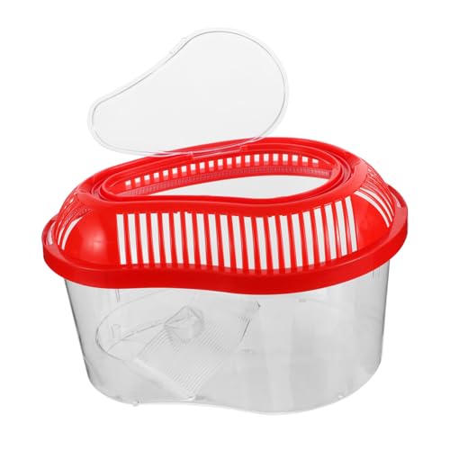 BESTonZON Transportbox für Haustiere aus Kunststoff Tragbarer Reptilienkäfig mit Deckel Schildkröten und Fischtank für Sonnenbaden und Sichere Beförderung von Reptilien und Fischen BESTonZON Transportbox für Haustiere aus Kunststoff Tragbarer Reptilienkäfig mit Deckel Schildkröten und Fischtank für Sonnenbaden und Sichere Beförderung von Reptilien und Fischen von BESTonZON