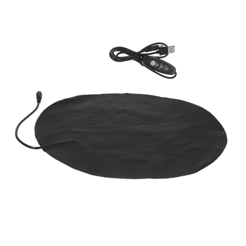 BESTonZON USB Heizkissen für Haustiere Einstellbare Temperatur Tragbare Elektrische Wärmedecke für Kleine Hunde und Katzen für Reisen Camping und Innenbereich Schwarz von BESTonZON