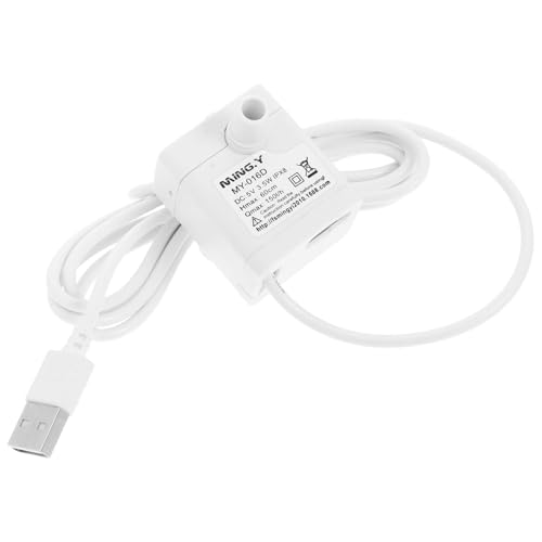 BESTonZON USB Tauchpumpe für Katzenbrunnen Leise Unterwasserpumpe für Trinkbrunnen Kompakte und Praktische Lösung für Haustiere für Katzen und Hunde USB Betrieben von BESTonZON