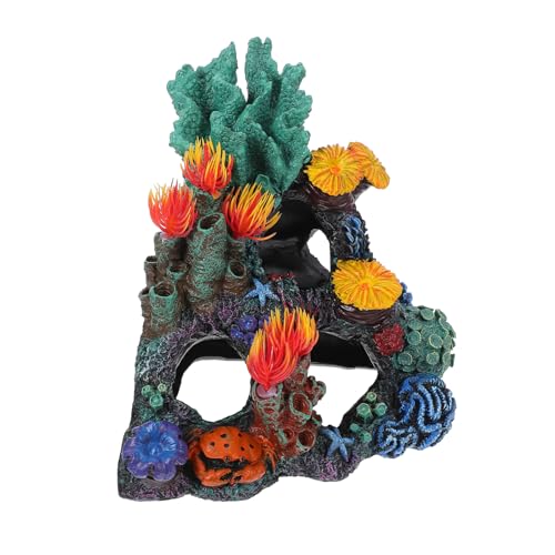 BESTonZON Umweltfreundliche Resin Hydroponische Pflanzen Korallen Deko Aquarium Dekoration Realistisch Lebensecht Vielseitig für Fischbecken und Wohnraum Geeignet Langlebig Detailreich von BESTonZON