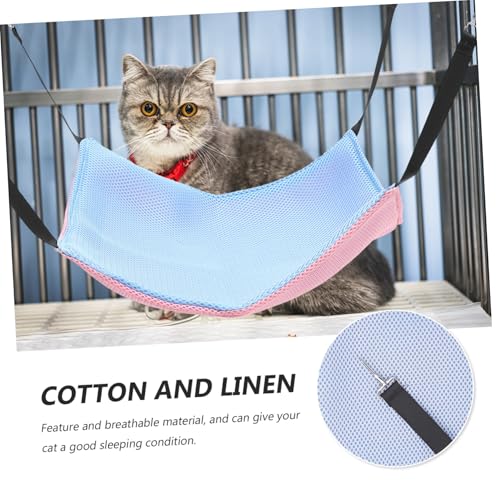 BESTonZON Verstellbare Katzenhängematte Atmungsaktiv Doppelseitig für Kleine bis Große Katzen und Kleintiere Kratzfest Langlebig Komfortables Katzenbett für Drinnen und Fensterplätze von BESTonZON