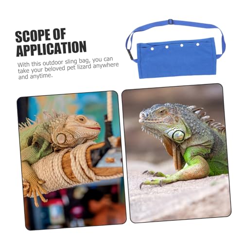 BESTonZON Verstellbare Reptilien Tragetasche für Bartagamen und Kleine Tiere Verstellbarer Schultergurt Komfortabel und Multifunktional Tragbare Reptilien Reisetasche für Eidechsen Schlangen von BESTonZON
