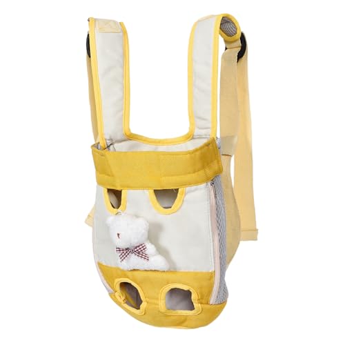 BESTonZON Verstellbarer Haustier-Rucksack mit Ergonomischem Doppel-schulterdesign Belüftetem Frontträger für Kleine und Mittelgroße Hunde Katzen Komfortabel für Wandern Camping und Reisen von BESTonZON