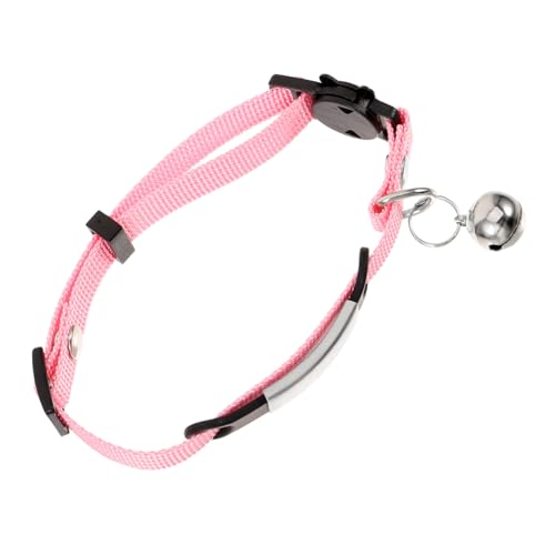 BESTonZON Verstellbares Katzenhalsband mit Namensschild Leichtes Atmungsaktives Komfortabel und Sicher für Katzen Individuell Gravierbar Rosa Schützt vor Verlust für Kätzchen Geeignet BESTonZON Verstellbares Katzenhalsband mit Namensschild Leichtes Atmungsaktives Komfortabel und Sicher für Katzen Individuell Gravierbar Rosa Schützt vor Verlust für Kätzchen Geeignet von BESTonZON