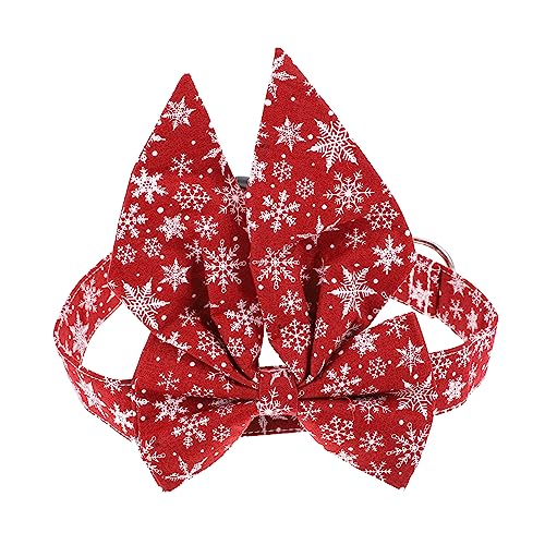 BESTonZON Verstellbares Weihnachts Pet mit Großer Baumwoll Schleife Komfortables Hundehalsband für und Hunde Festliches Accessoire für Party und Fotosessions BESTonZON Verstellbares Weihnachts Pet mit Großer Baumwoll Schleife Komfortables Hundehalsband für und Hunde Festliches Accessoire für Party und Fotosessions von BESTonZON