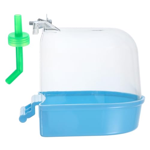 BESTonZON Vogelbad Sittichbad Für Innenkäfig Vogelkäfigbadewanne Haustier-Vogel-badewanne Kleiner Vogelduschenwürfel Papageienzubehör Vogeltränkebecken Blue Abs BESTonZON Vogelbad Sittichbad Für Innenkäfig Vogelkäfigbadewanne Haustier-Vogel-badewanne Kleiner Vogelduschenwürfel Papageienzubehör Vogeltränkebecken Blue Abs von BESTonZON