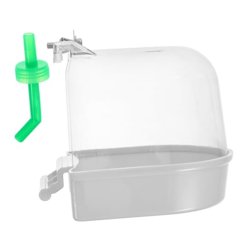 BESTonZON Vogelbad Vogelkäfigbadewanne Papageienzubehör papagei badewanne Vogeltränkebecken Haustier-Vogel-Badewanne Sittichbad für Innenkäfig Vogel Badewanne Abs Weiß BESTonZON Vogelbad Vogelkäfigbadewanne Papageienzubehör papagei badewanne Vogeltränkebecken Haustier-Vogel-Badewanne Sittichbad für Innenkäfig Vogel Badewanne Abs Weiß von BESTonZON