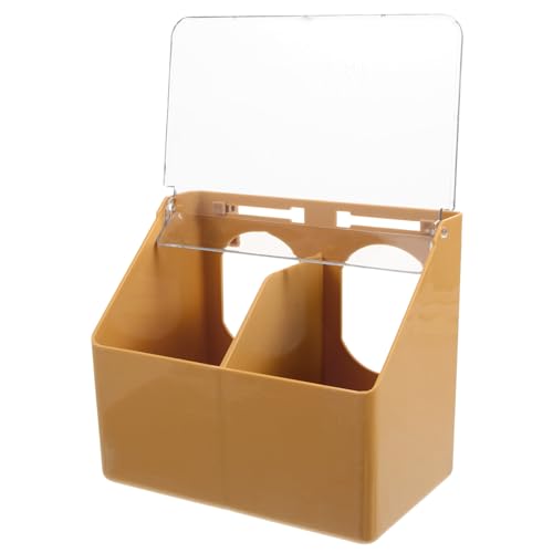 BESTonZON Vogelfutterautomat für Tauben und Papageien Multifunktionale Futterbox mit Deckel Hängend Spritzwassergeschützt Reinigen für Nymphensittichkäfige BESTonZON Vogelfutterautomat für Tauben und Papageien Multifunktionale Futterbox mit Deckel Hängend Spritzwassergeschützt Reinigen für Nymphensittichkäfige von BESTonZON
