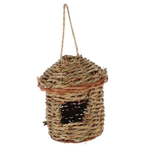 BESTonZON Vogelhausdekoration Nester Mini-vogelhaus Vogelhäuser Gewebte Für Draußen Vogelnest Taube Vogelhaus Für Den Garten Papageienhaus Zucht Vogelhäuschen Für Den Garten Schraffur Gras BESTonZON Vogelhausdekoration Nester Mini-vogelhaus Vogelhäuser Gewebte Für Draußen Vogelnest Taube Vogelhaus Für Den Garten Papageienhaus Zucht Vogelhäuschen Für Den Garten Schraffur Gras von BESTonZON