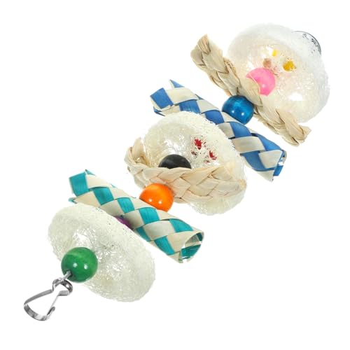 BESTonZON Vogelspielzeug für Papageien Hängendes Beißspielzeug aus Holz Kauspielzeug für Wellensittiche Sicheres und Verschleißfestes Käfigspielzeug Lustiges Spielzeug für Vögel BESTonZON Vogelspielzeug für Papageien Hängendes Beißspielzeug aus Holz Kauspielzeug für Wellensittiche Sicheres und Verschleißfestes Käfigspielzeug Lustiges Spielzeug für Vögel von BESTonZON