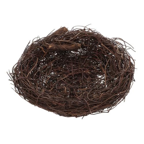 BESTonZON Vogelnest-Ornamente Vogelnest für draußen Vogelnest für Käfig Vogelhaus aus Rattan Vogelnester zum Basteln Vogelnester dekorieren Vogelnest Baumrebe Coffee BESTonZON Vogelnest-Ornamente Vogelnest für draußen Vogelnest für Käfig Vogelhaus aus Rattan Vogelnester zum Basteln Vogelnester dekorieren Vogelnest Baumrebe Coffee von BESTonZON