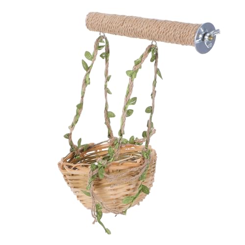 BESTonZON Parrot Spielstand Mit Kletter Und Schwingelementen Robustem Seagrass Gefertigt Vielseitige Vogelspielzeug-plattform Für Wellensittiche Und Andere Vögel Für Klettern Und Foraging BESTonZON Parrot Spielstand Mit Kletter Und Schwingelementen Robustem Seagrass Gefertigt Vielseitige Vogelspielzeug-plattform Für Wellensittiche Und Andere Vögel Für Klettern Und Foraging von BESTonZON