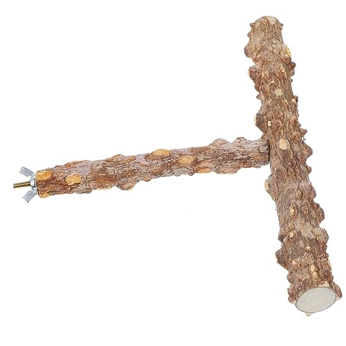 BESTonZON Vogelständer aus Natürlichem Holz Stabile Papageien Sitzstange mit Spiel und Kletterfunktion Geeignet als Vogelkäfig Zubehör für Wellensittiche Nymphensittiche und Kleine BESTonZON Vogelständer aus Natürlichem Holz Stabile Papageien Sitzstange mit Spiel und Kletterfunktion Geeignet als Vogelkäfig Zubehör für Wellensittiche Nymphensittiche und Kleine von BESTonZON