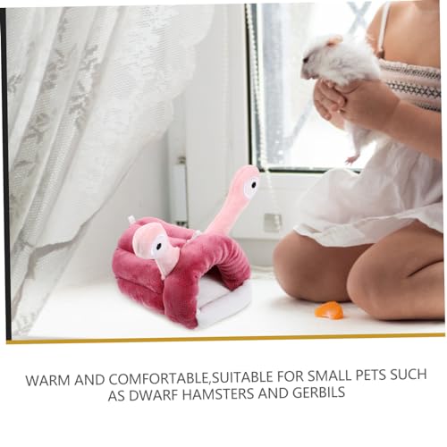 BESTonZON Warme Baumwoll Nest Höhle für Hamster und Chinchillas Kleines Kuschelversteck Multifunktionales Haustierbett Umweltfreundlich und Gemütlich Winterversteck für Kleine Nagetiere von BESTonZON