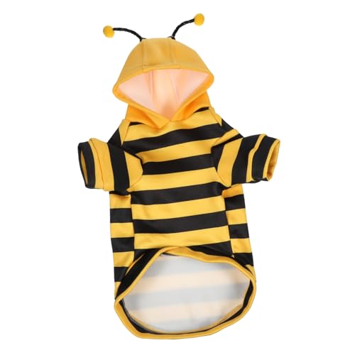 BESTonZON Kostüm Für Haustiere Warmes Hundebee Hoodie Mit Süßem Design Für Winter XL Für Katzen Und Hunde Für Halloween Und von BESTonZON