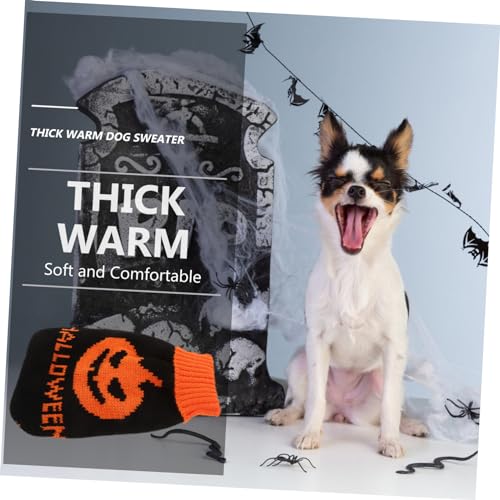 BESTonZON Warmer Halloween Hundepullover aus Weichem Strick und Hautfreundlich für Kleine Hunde und Katzen Dekorative Winterbekleidung für Haustiere Geeignet für Alltag Party und BESTonZON Warmer Halloween Hundepullover aus Weichem Strick und Hautfreundlich für Kleine Hunde und Katzen Dekorative Winterbekleidung für Haustiere Geeignet für Alltag Party und von BESTonZON