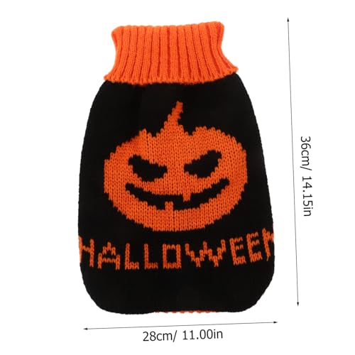 BESTonZON Warmer Halloween Hundepullover für Kleine Hunde Gestrickter Welpenpullover in Kürbisdesign Dekorative Haustierkleidung für Alltag Festtage und Fotosessions BESTonZON Warmer Halloween Hundepullover für Kleine Hunde Gestrickter Welpenpullover in Kürbisdesign Dekorative Haustierkleidung für Alltag Festtage und Fotosessions von BESTonZON